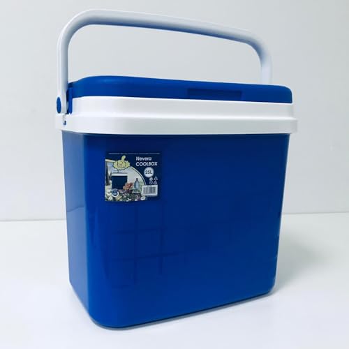 Nevera Portátil Térmica, Azul y Blanco
