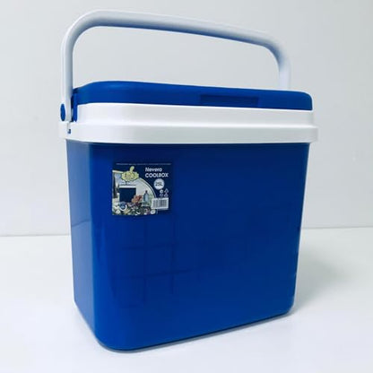 Nevera Portátil Térmica, Azul y Blanco
