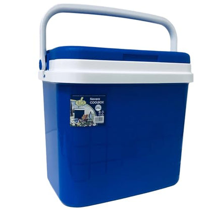 Nevera Portátil Térmica, Azul y Blanco