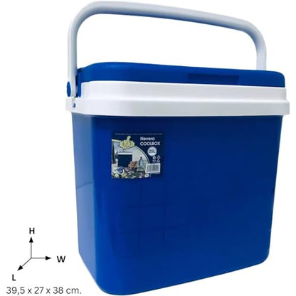 Nevera Portátil Térmica, Azul y Blanco