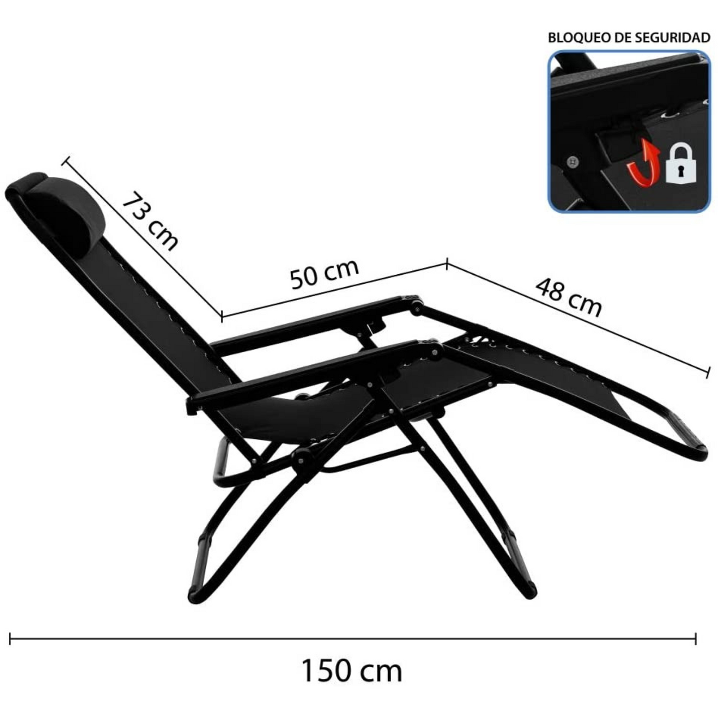 Tumbona Plegable de Exterior