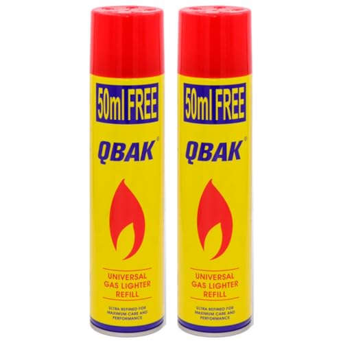 Gas para Mecheros 300 ml con 5 Adaptadores para Recargar Encendedores y Mecheros
