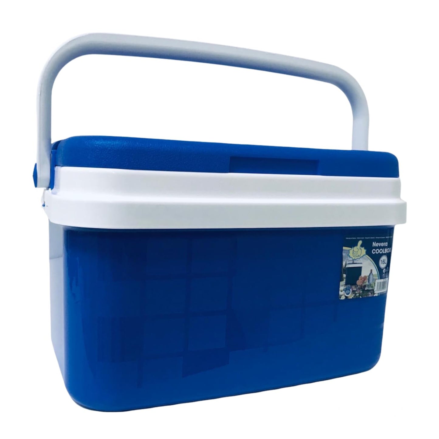 Nevera Portátil Térmica, Azul y Blanco