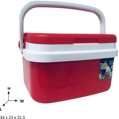 Nevera Portátil Térmica, Rojo y Blanco