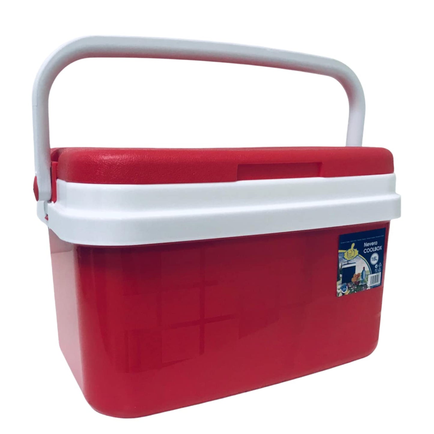 Nevera Portátil Térmica, Rojo y Blanco