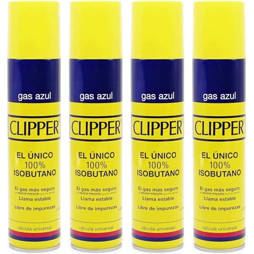 Clipper - Gas para Mecheros 300 ml con Adaptadores para Recargar Encendedores y Mecheros