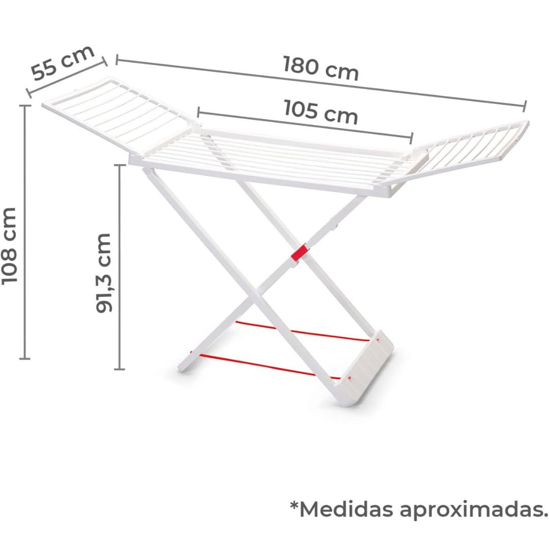 Tendedero Blanco Plegable