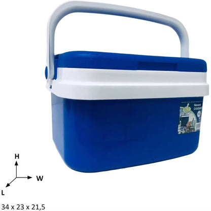 Nevera Portátil Térmica, Azul y Blanco