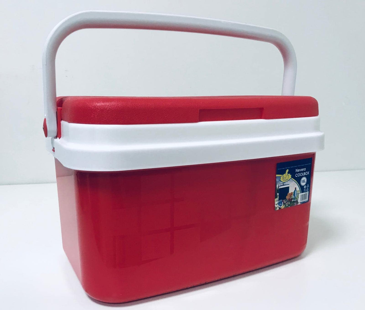 Nevera Portátil Térmica, Rojo y Blanco