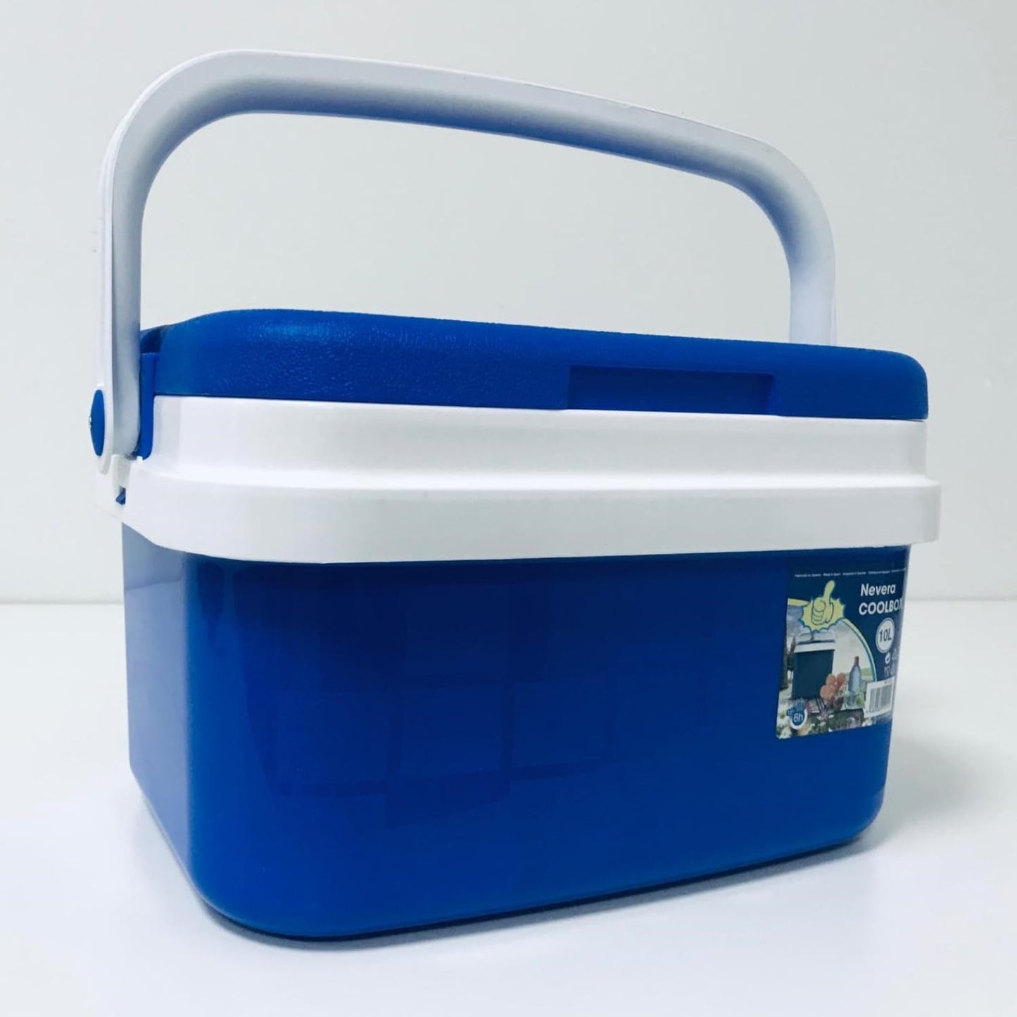 Nevera Portátil Térmica, Azul y Blanco